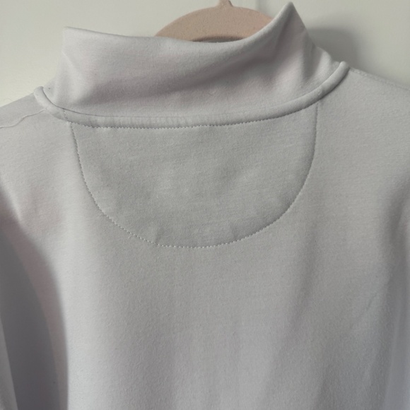 Dkny Shirt Men's Pullover Sweatshirt - 1/4 Zip - White Sz. Large - Picture 4 of 7